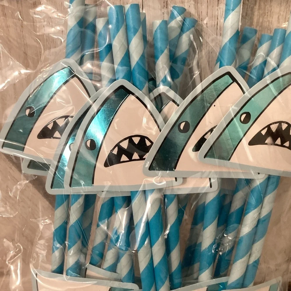 Target Spritz 2020 Shark Paper Straws
